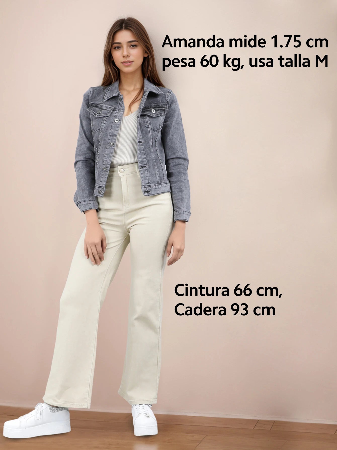 Chamarra Denim con Corte Clásico y Bolsillos Frontal, Detalles en Costuras Reforzadas NZ211