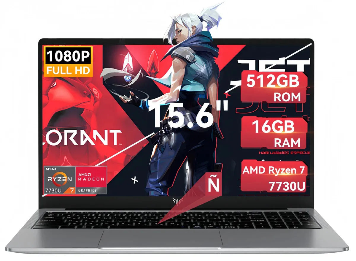 Laptop 15.6" Ryzen 7 7730U 16 GB 512 GB SSD