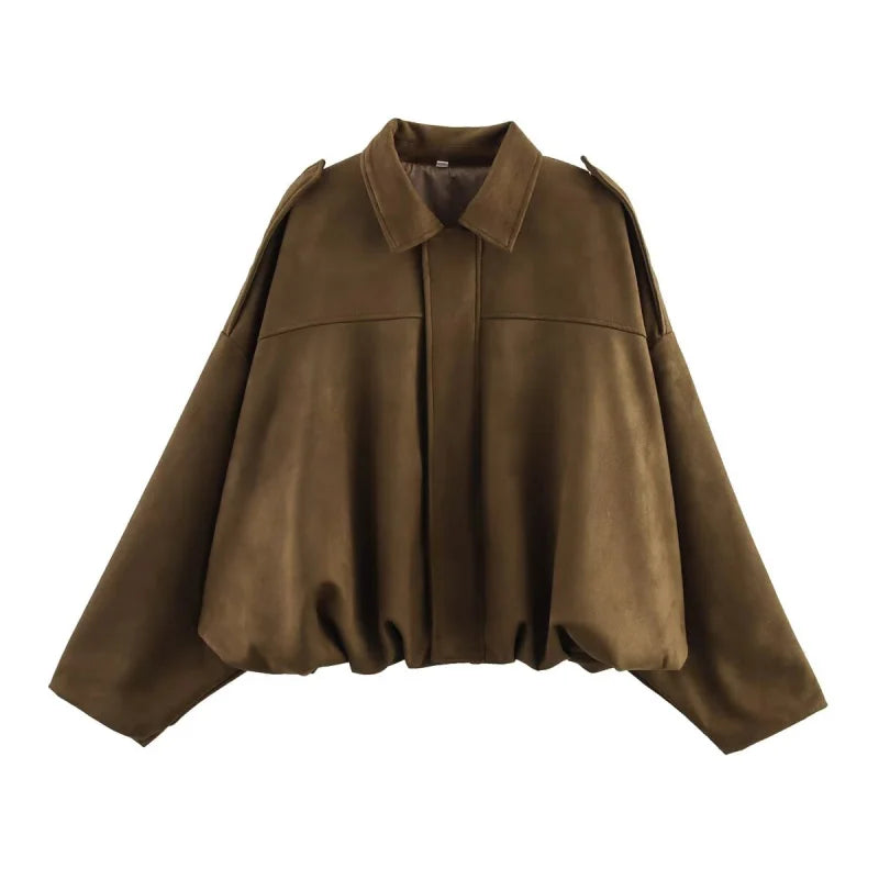 Chaqueta con Textura de gamuza