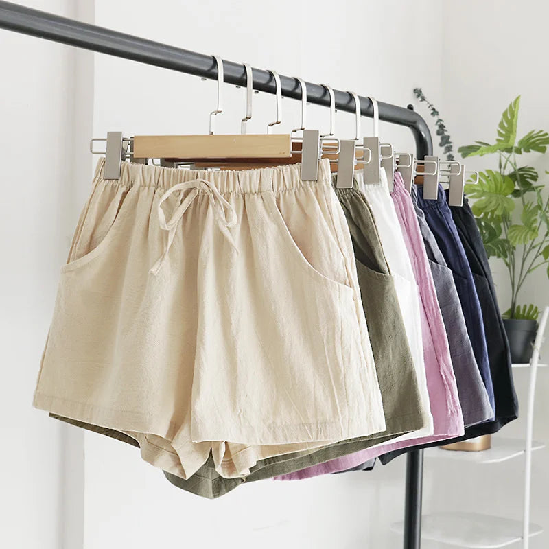 Pantalones Cortos de Lino