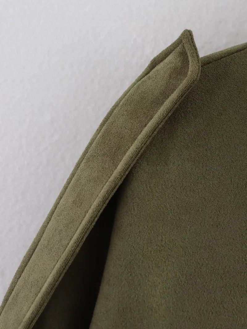 Chaqueta con Textura de gamuza