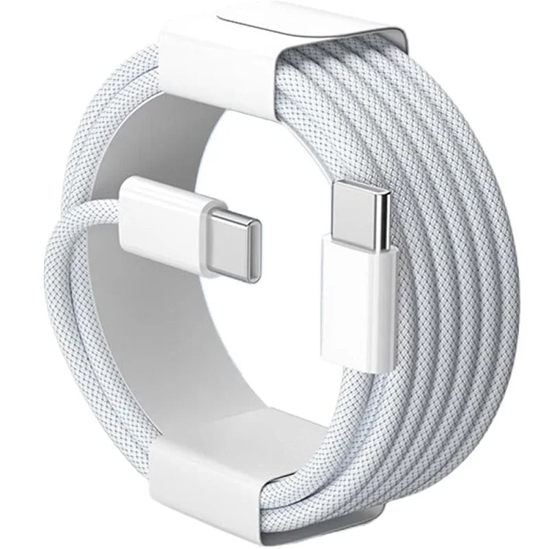 Cable USB-C a USB-C de 60 W carga rápida - Marfil / 1 m / USB-C a USB-C
