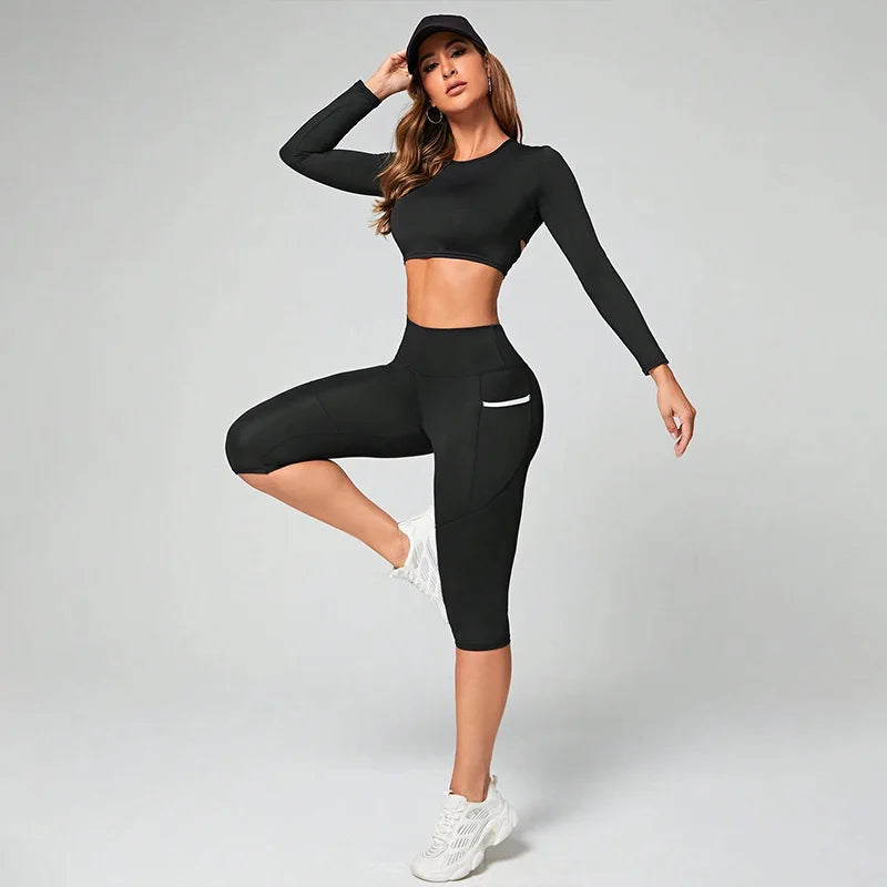 Pantalones de yoga de cintura alta