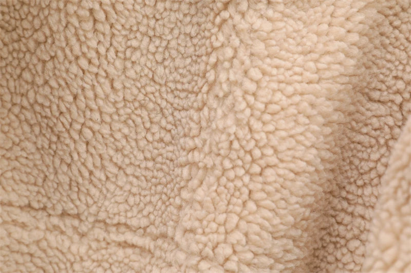 ZVRI 2023 nueva moda mujer gruesa cálida chaqueta de piel de oveja sintética abrigo Vintage de manga larga cinturón dobladillo exterior femenino