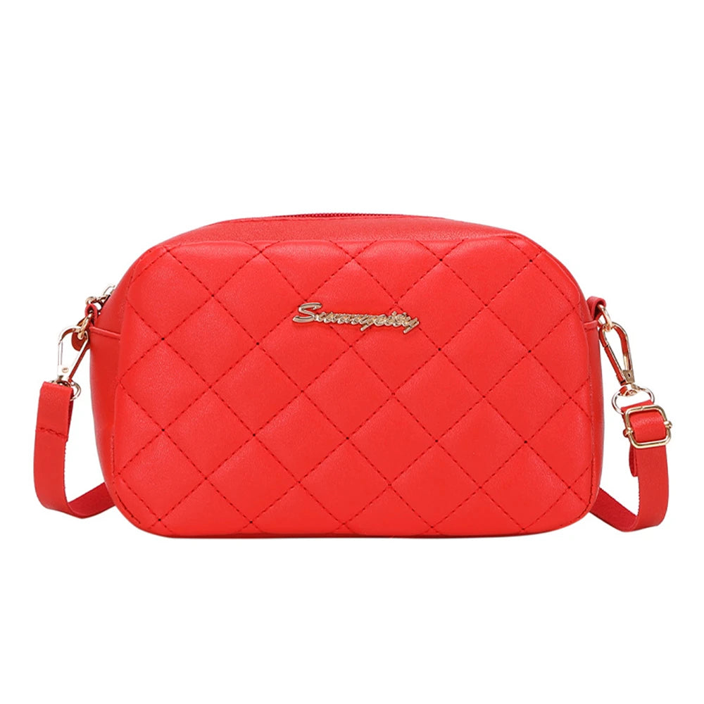 Bolso bandolera pequeño con borla - Rojo