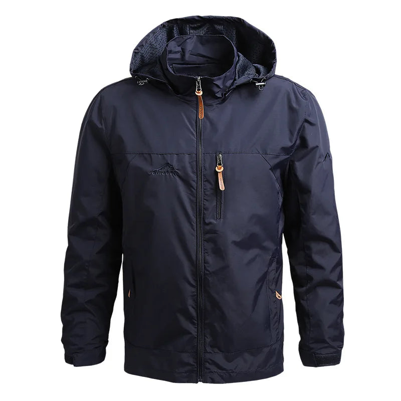 Chaqueta Impermeable Con Capucha