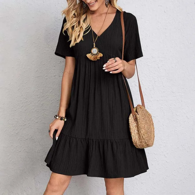 Vestido con Cuello en V
