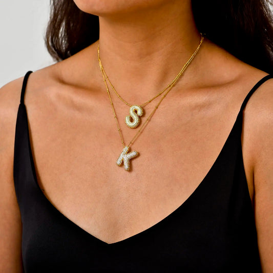 Collar Con Letra De Globo