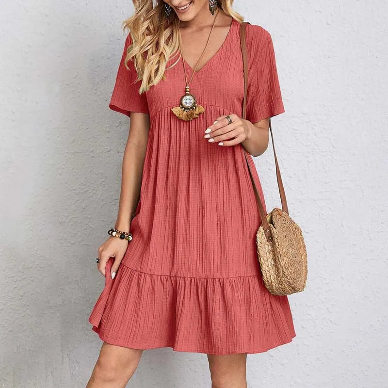 Vestido con Cuello en V