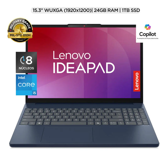 Laptop Lenovo IdeaPad Slim 3 15.3" Core i5 24 GB RAM 1 TB SSD