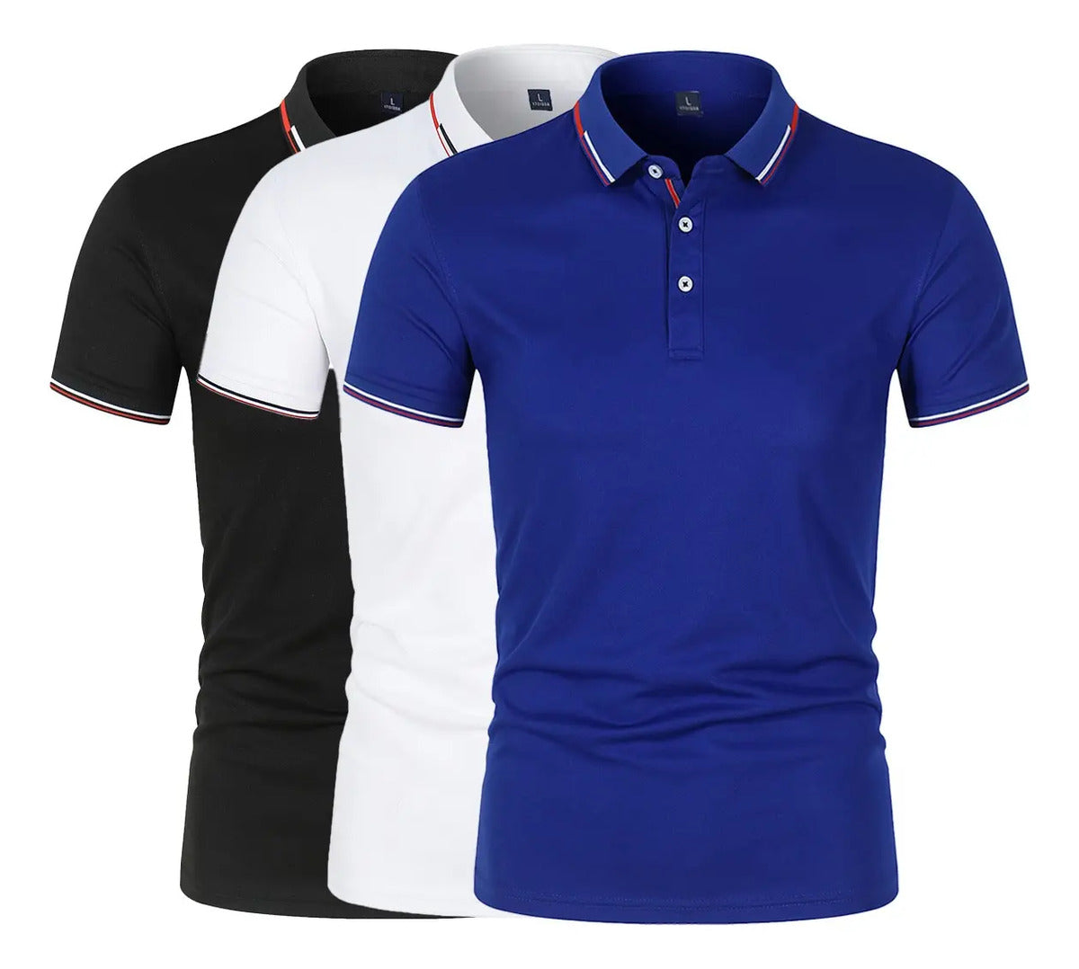 Paquete 3 Playeras Casuales Manga Corta Hombre