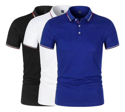 Paquete 3 Playeras Casuales Manga Corta Hombre