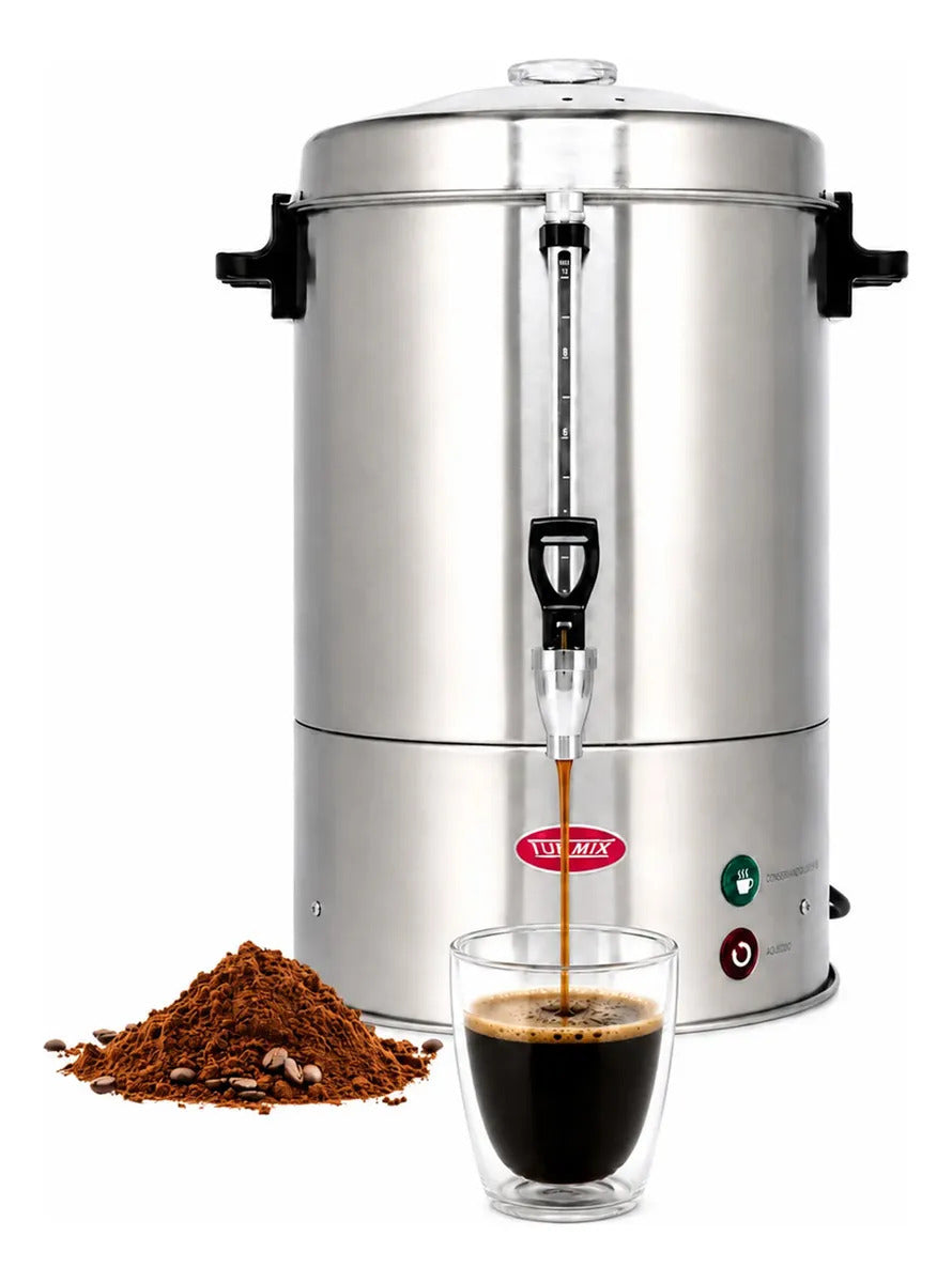 Cafetera Percoladora Turmix 100 Tazas Acero Inoxidable