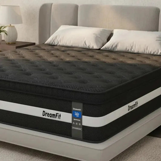Colchón king size híbrido de 30 cm con gel, en caja