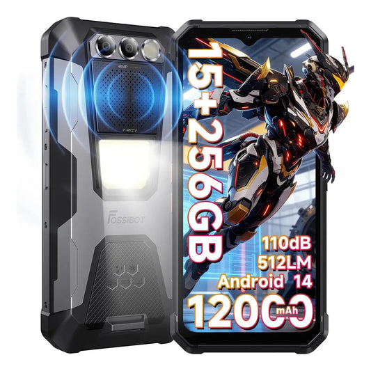 Celular Fossibot F106 256 GB 15 GB RAM Negro