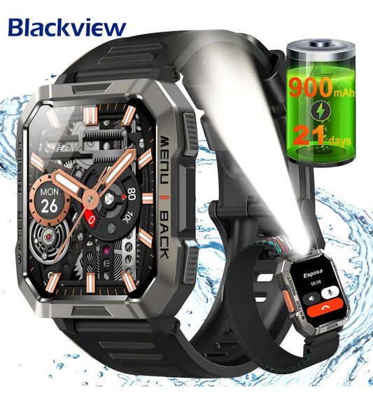 Smartwatch Blackview W60 Militar con Llamadas y Linterna