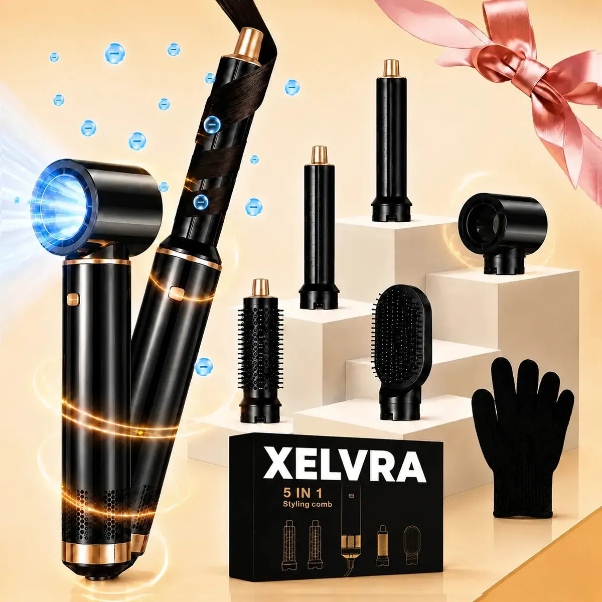 Secadora de Pelo 5 en 1 XELVRA 3600 W