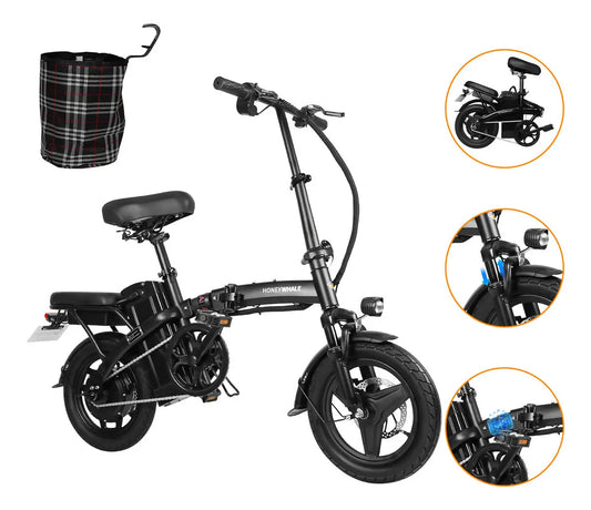 Bicicleta Eléctrica Plegable Honey Whale S6-S 750 W 14"