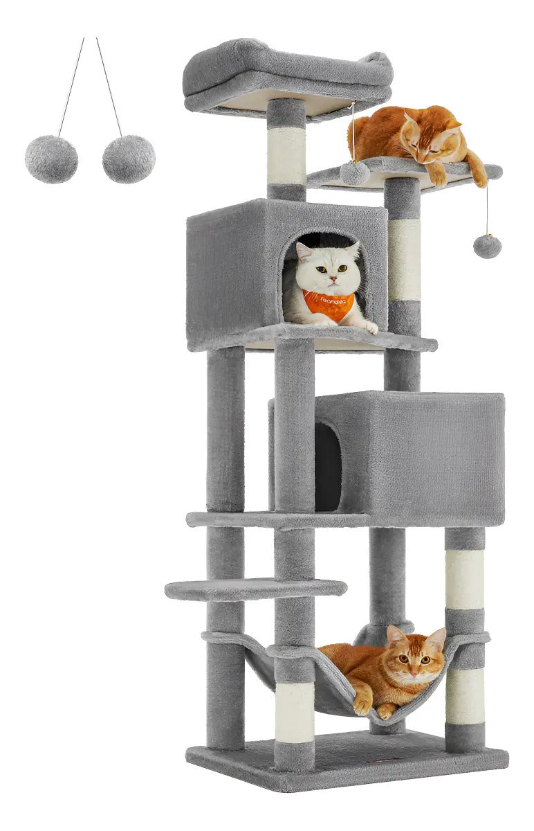 Árbol para Gatos Feandrea 155 cm Gris Claro