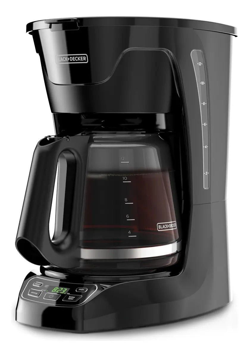 Cafetera automática Black+Decker 12 tazas con filtro permanente