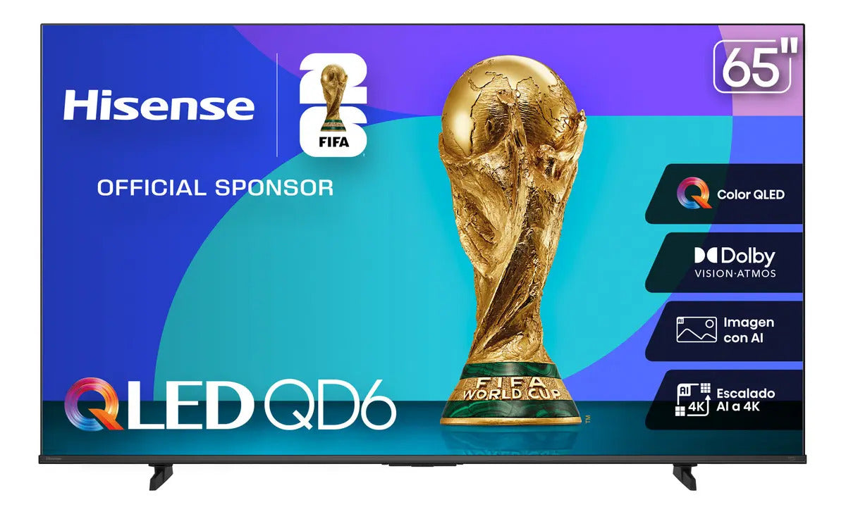 Smart TV Hisense 65" QLED 65QD6QV VIDAA