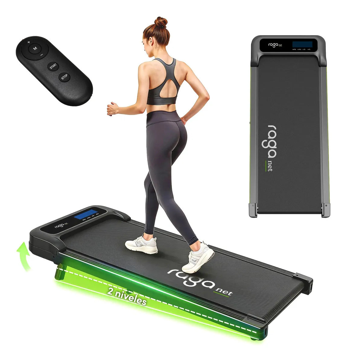 Caminadora walking pad 6 km con control remoto