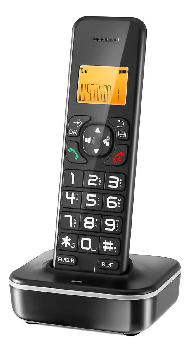 Teléfono Fijo Inalámbrico con Pantalla LCD
