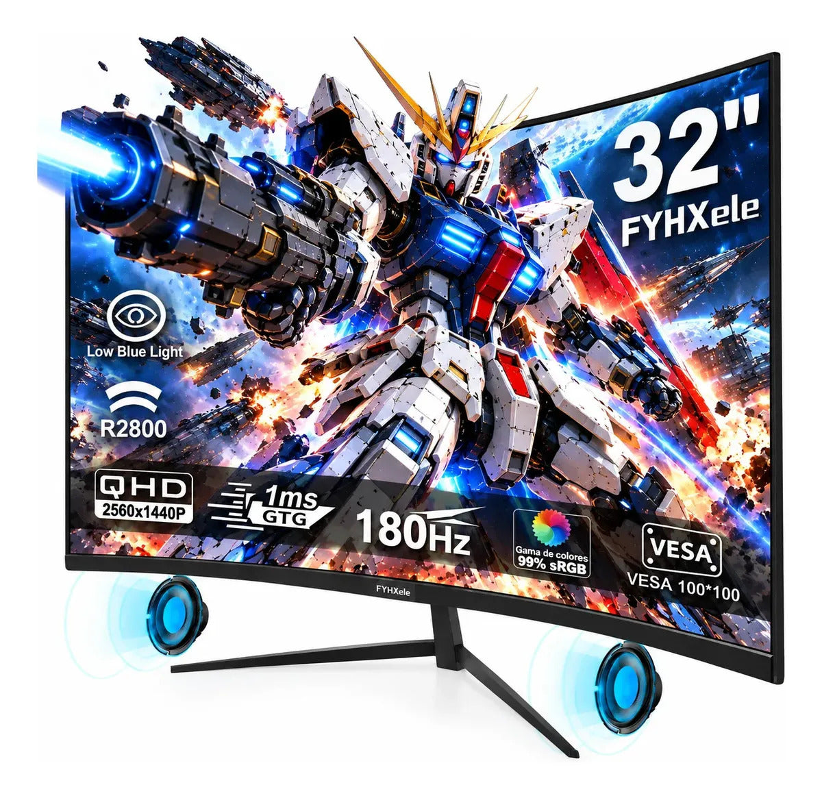 Monitor Gamer Curvo 32" 2K 180 Hz FYHXELE