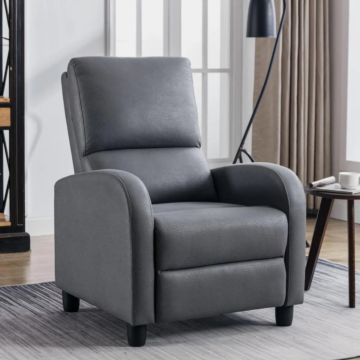 Sofá Reposet Reclinable Individual Gris Kingshouse