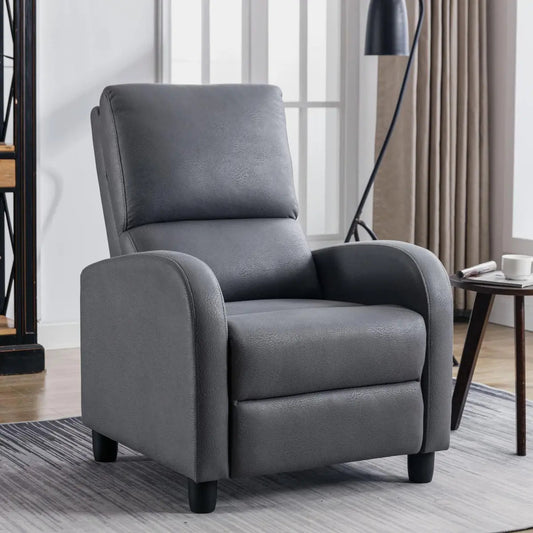 Sofá Reposet Reclinable Individual Gris Kingshouse