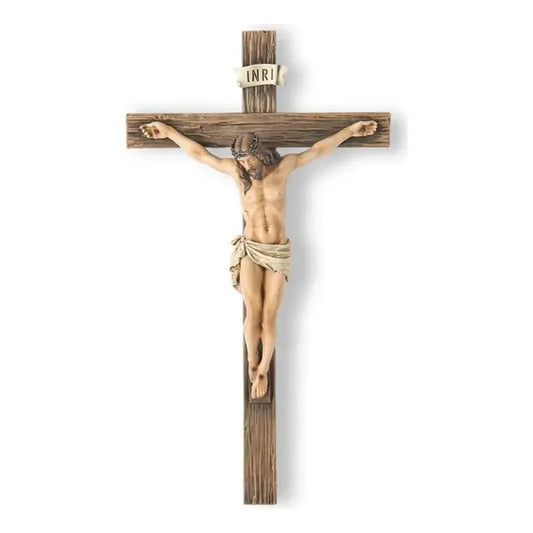 Cruz de pared con crucifijo católico decorativo
