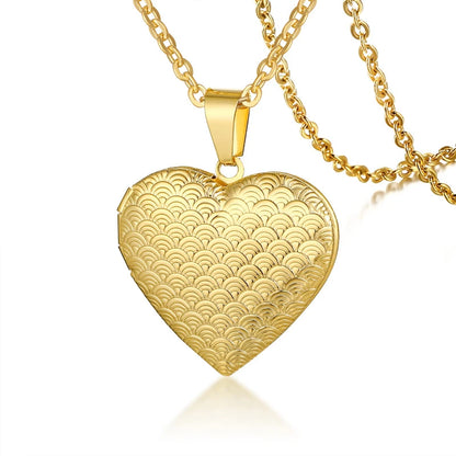 Collar con Relicario de Corazón - Diseño 5