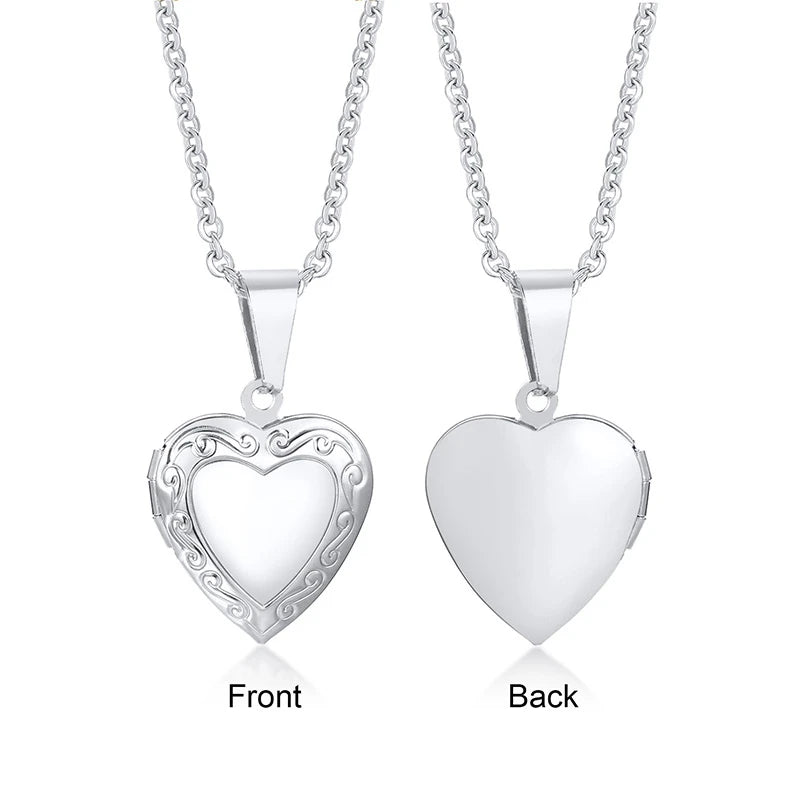 Collar con Relicario de Corazón - Diseño 3