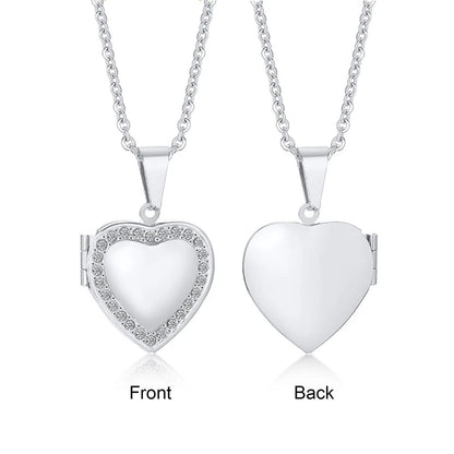 Collar con Relicario de Corazón - Diseño 8