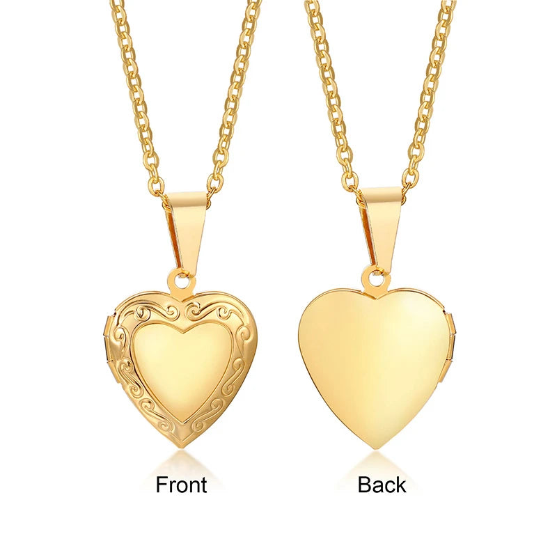 Collar con Relicario de Corazón - Diseño 2