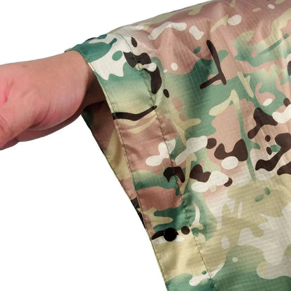 Poncho de camuflaje transpirable