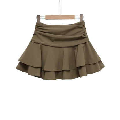 Falda Corta de Cintura Media