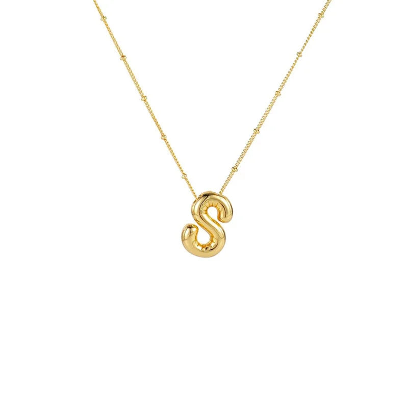 Collar Con Colgante De Letra