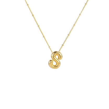 Collar Con Colgante De Letra