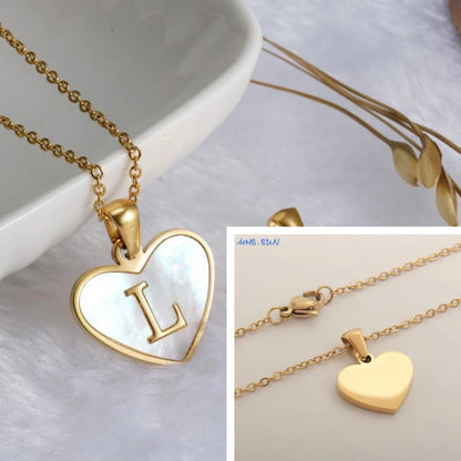Collar Con Inicial De Corazón