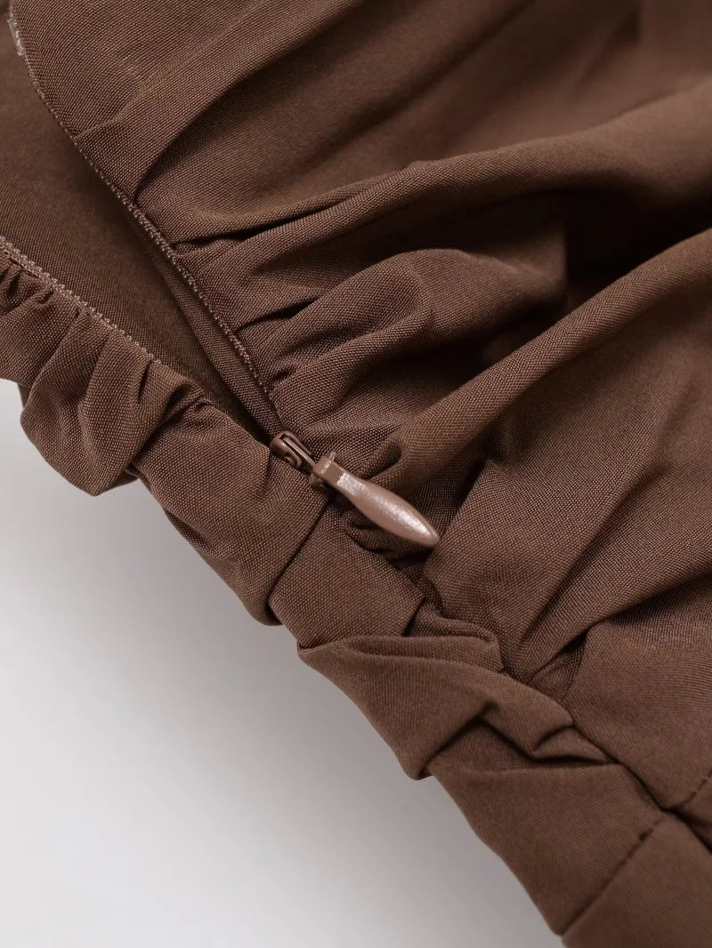 Falda Corta de Cintura Media