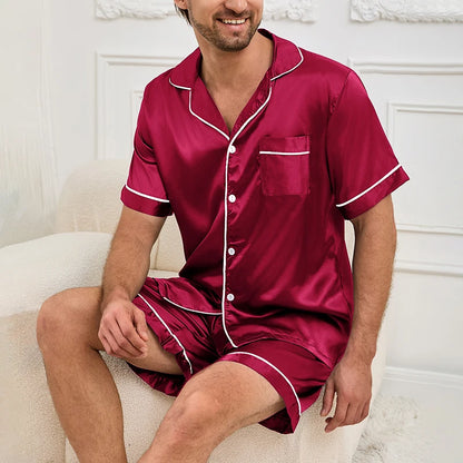 Conjunto de Pijama de Satén