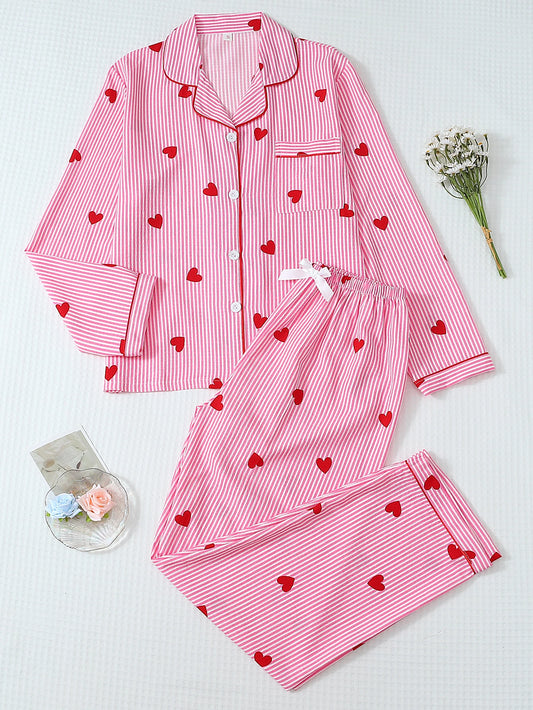Conjunto De Pijama A Rayas