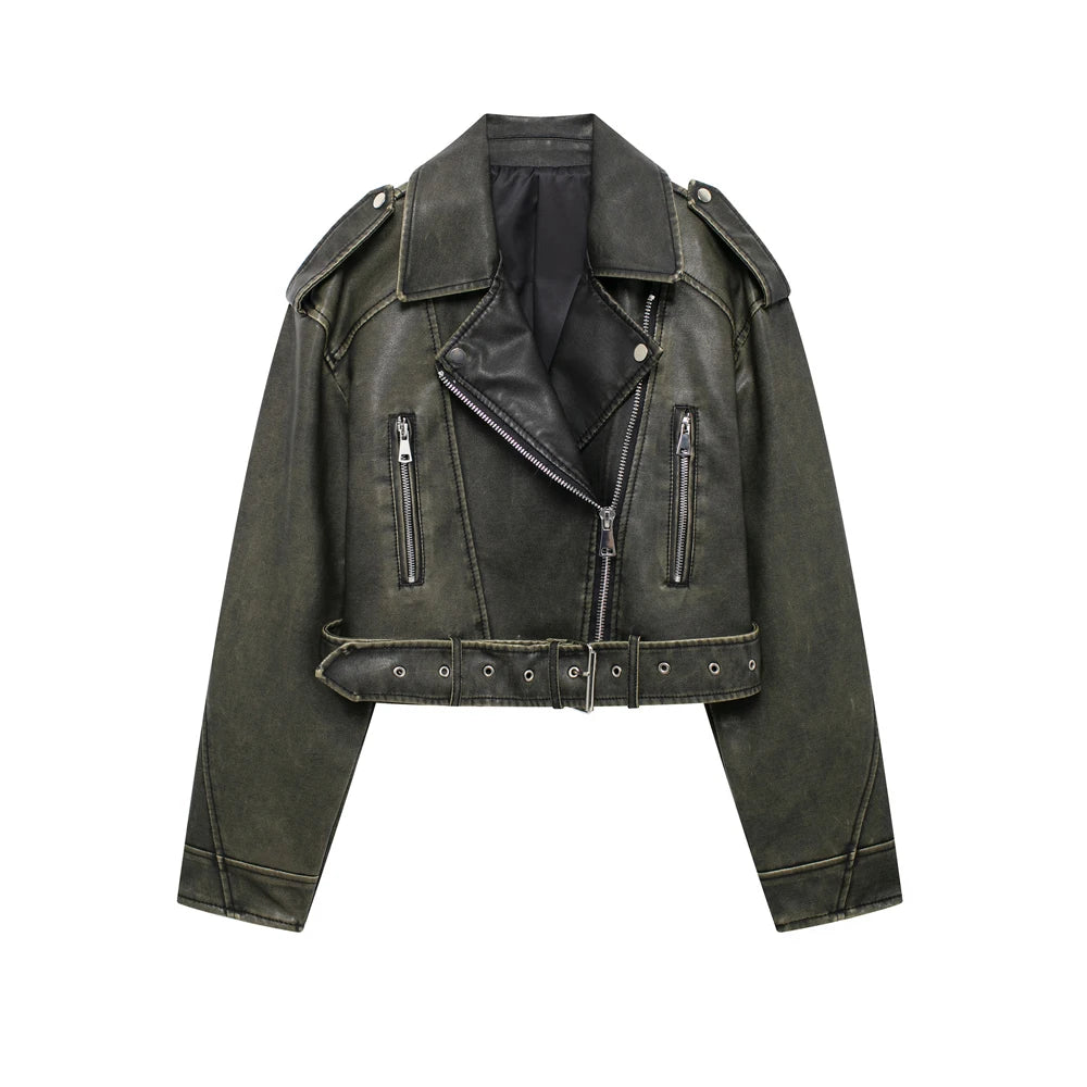Chaqueta de Piel Sintética