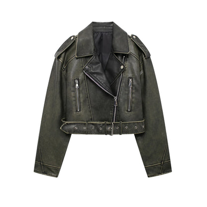 Chaqueta de Piel Sintética