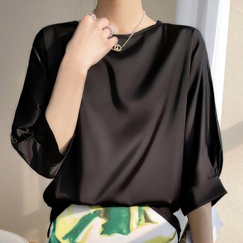 Blusa Satinada