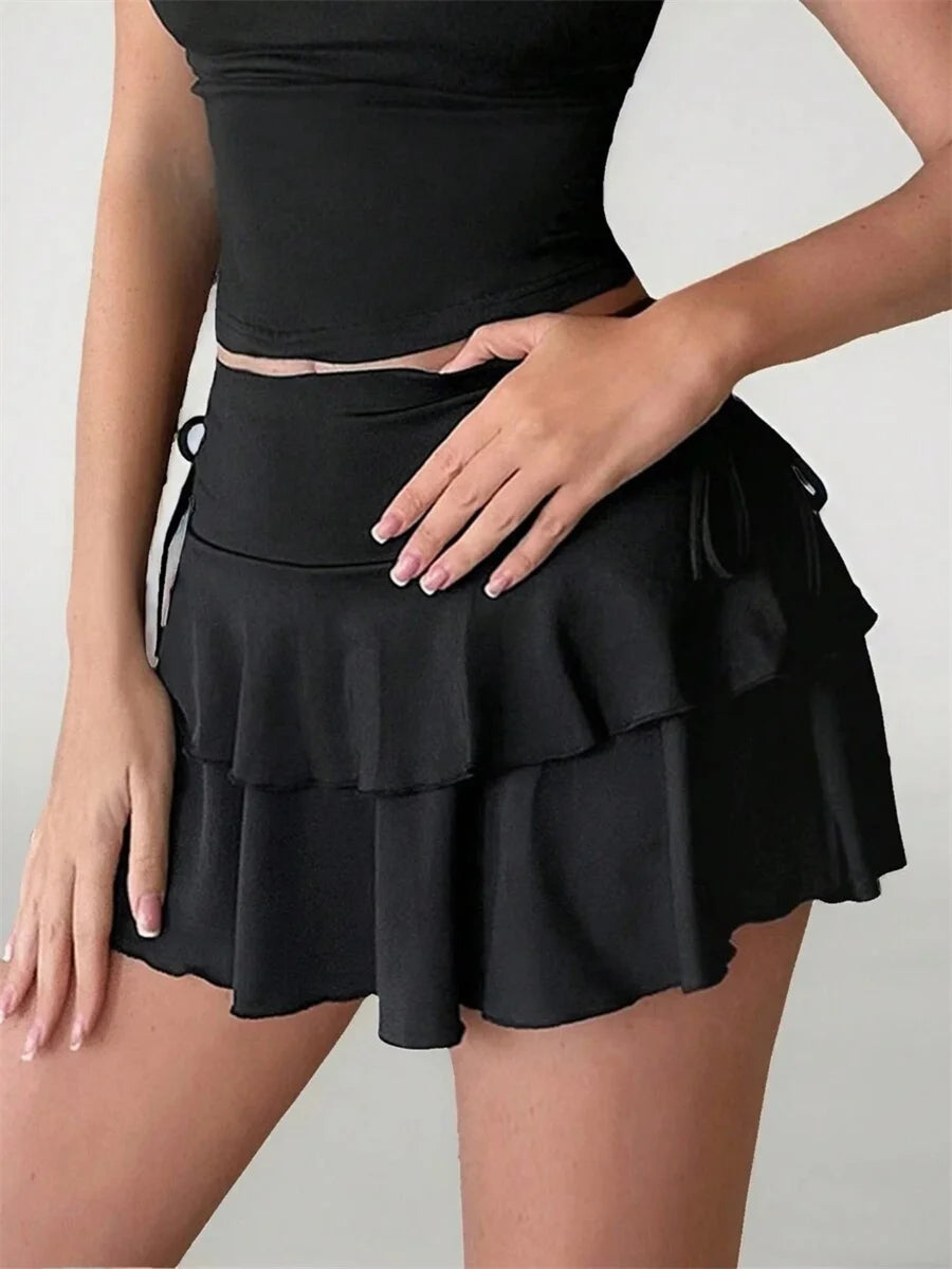 Falda Corta De Cintura Elástica