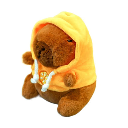 Peluche de capibara con sudadera - Sudadera amarilla