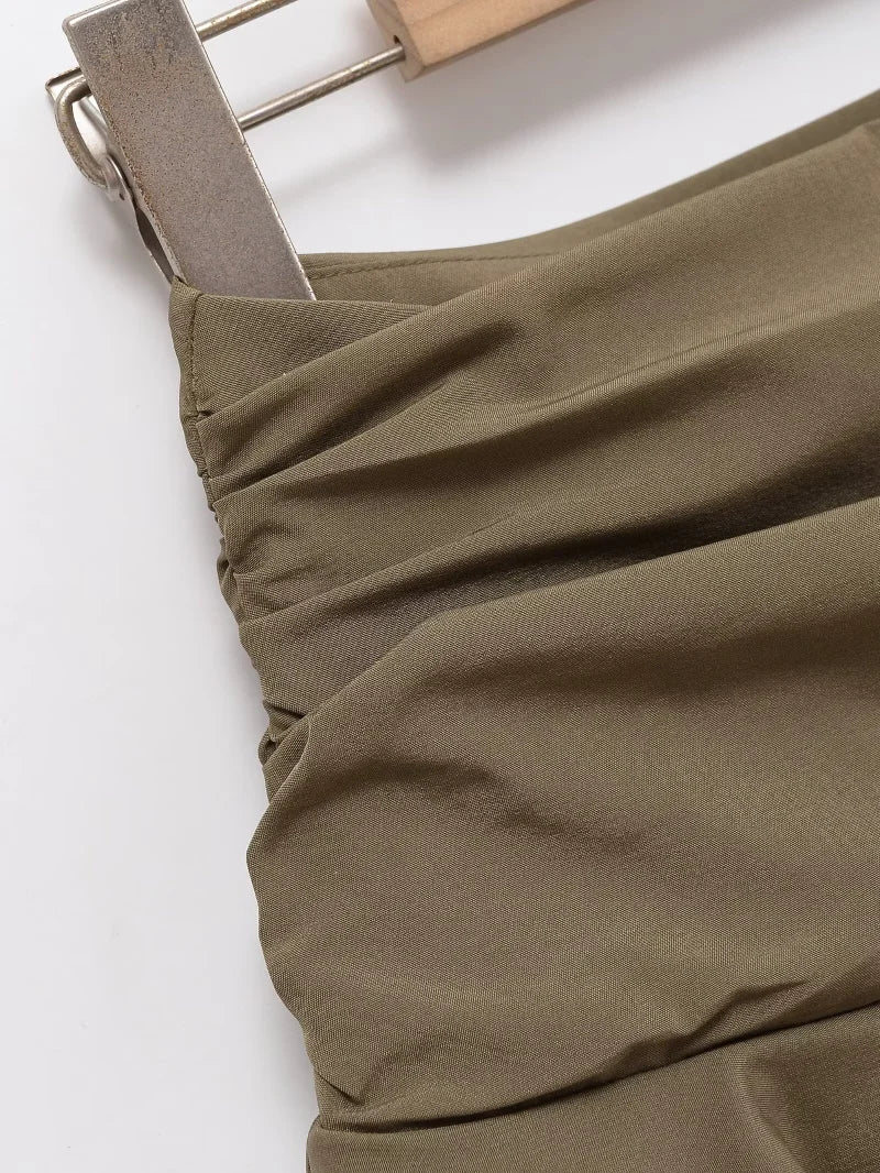 Falda Corta de Cintura Media