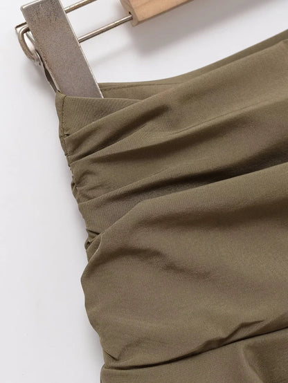 Falda Corta de Cintura Media